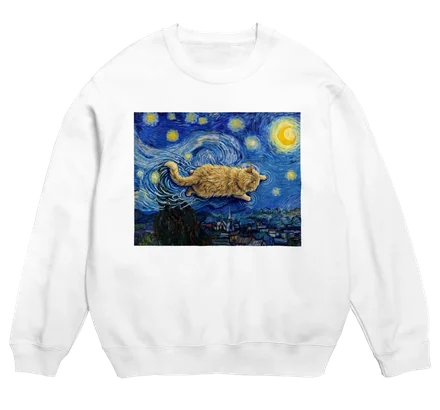 星月夜にまざり猫のsweat
