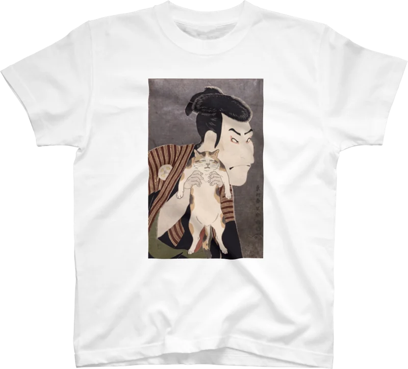 奴江戸兵衛にまざり猫 のTシャツ