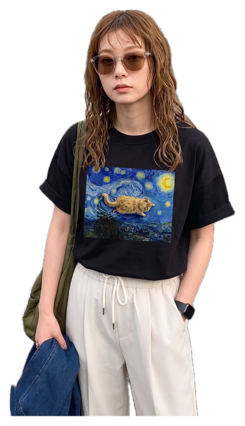 The Starry Night, and a Cat 着用イメージ