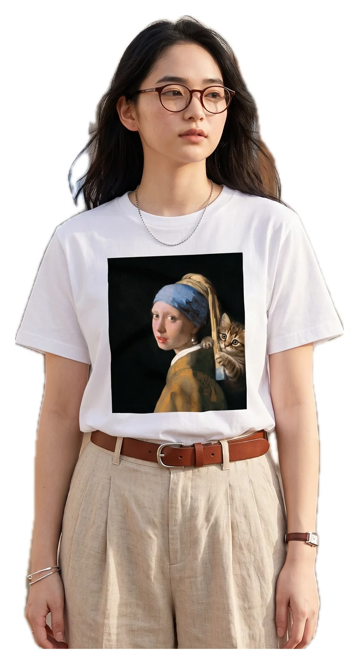 Girl with a Pearl Earring, and a Cat 着用イメージ